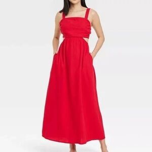 a new day Vibrant Red Maxi Dress
